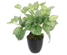 Leaf Planta de caladio Artificial con Maceta de 40 cm