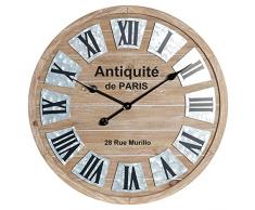 Reloj De Pared Dkd Home Decor Vintage Hierro Madera MDF (60 X 4.5 X 60 Cm)