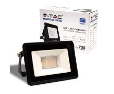 V-TAC Foco Led Exterior 10W Chip Samsung - [Ãltima GeneraciÃ³n] - Luz 4000k Blanco Neutro - 735 Lumen - Proyector LED Exterior Impermeable IP65 - Foco LED para JardÃ­n, Garaje, BalcÃ³n - Color Negro