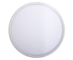 taloya Moon 30 W LED Panel Lámpara de techo lámpara de pared redondo plástico 2880 lm 230 V, eficiencia energética A Luz de día color blanco luz de día Blanco Frío 6000 K, 40 x 40 x 2.4 cm