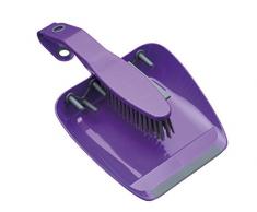 Kitchencraft Colourworks – Cepillo y recogedor Set – Rosa, plástico, Morado, 21 x 34.5 x 7 cm