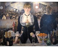 Legendarte Edouard Manet El Bar del Folies Bergère Impresión Digital sobre Lienzo, cm. 80x100