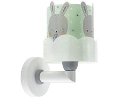 Dalber LÃ¡mpara Aplique Infantil De Pared Baby Bunny Conejito Conejo Verde