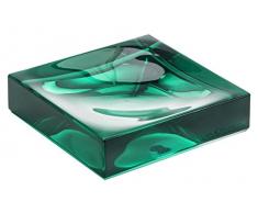 Kartell Boxy Portacepillos, Verde Agua, 10.5x10.5x3 cm