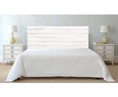 Cabecero Cama Pegasus Impresión Digital Imitación Madera | Color Blanco | 115 x 60 cm | Disponible en Varias Medidas | Cabecero Ligero, Elegante, Resistente y Económico