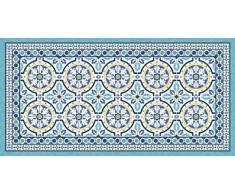 Vilber Gran Chef Tanger Alfombra, Vinilo, Azul, 50x120x0.2cm