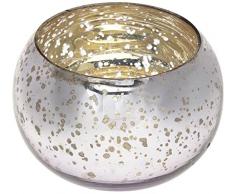 InsideretailÂ âÂ Wedding Tealight Holders, Cristal, Lilac, 7Â x 7Â x 7Â cm, 48Â Unidades de Medida