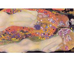 Cuadro Serpientes acuáticas II. Impresión digital sobre lienzo. Pintura de Gustav Klimt