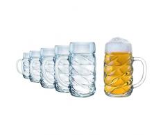 StÃ¶lzle Lausitz 5210052 - Jarra de cerveza (500 ml, 6 unidades, apta para lavavajillas, altura: 13,4 cm, diÃ¡metro exterior: 9,5 cm)