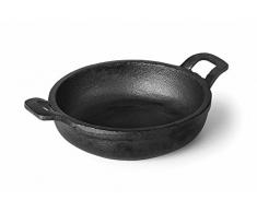 LACOR 25773 Cacerola sin Base Magma, Hierro Fundido, Negro, 18 cm