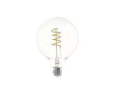 EGLO LED E27, LED Globo en espiral, bombilla vintage para iluminación retro, 4,5 vatios (equivalente a 35 vatios), 400 lúmenes, blanco cálido, 2700k, foco Edison G125, à 12,5 cm
