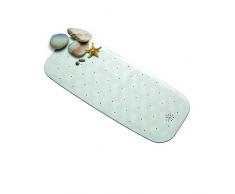 Rayen Alfombra para Bañera con Ventosas, Blanco, 35 X 74 Cm