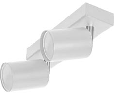 Adviti DOA SP 2 Lamparas de Techo y Pared Orientable GU10 max. 2x50W IP20 (Blanco)