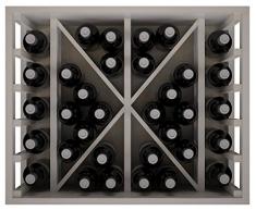 Expovinalia Ew2531 Botellero Pino Y Con Capacidad Para 34 Botellas Vino O Cava, Madera, Blanco