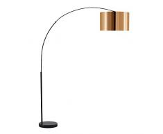 Versa Nora curvella lámpara de pie con lámpara de pie arco pie Golden Negro