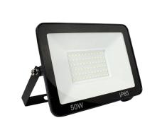 Barcelona LED Focos LED Exterior 50W IP66 Impermeable LED Floodlight con Reflectores,Foco proyector LED Iluminación Exterior para Calzada Terraza Jardin 6000K Negro, B1883-2-BF