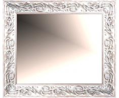 Lienzos Levante Espejo de Pared para baño o recibidor, Madera, Blanco Rozado, 113 x 73 cm