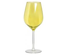 Excelsa Scratch Copa Color Wine cl 50, Vidrio, Amarillo, 7Â x 7Â x 23Â cm