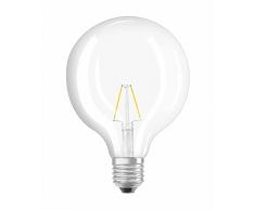 Osram, Bombilla globo Retrofit, transparente, E27, 2.5 W Equivalente 25W, 220-240V, Luz blanca cÃ¡lida 2700 K, 1 unidad