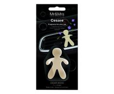 Mr & Mrs Fragrance Cesare Ambientador Coche, Eva, Beige, 6Â x 4Â x 8Â cm