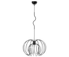 Adviti BOLA1P, Lamparas de Techo Colgante E27 mÃ¡x. 60W, Negra (bombilla no incluida)