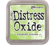 Paige Evans Ranger Citron Trenzado Distress Almohadilla de Tinta de óxido, Material sintético, Verde, 7,5 x 7,5 x 1,9 cm