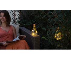 Galix 3417 lámpara de mesa solar vidrio transparente