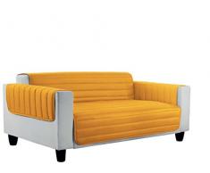 Elegant Funda para sofà, Naranja/Amarillo 2 Plazas Maxi, Microfiber