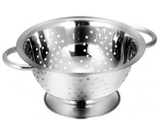 Tescoma GrandCHEF Escurridor con Base, Acero Inoxidable, Plateado, 30x23.5x11 cm