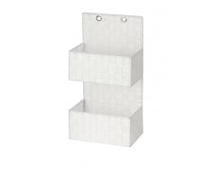 Wenko Set Estante de baÃ±o 2 Uds. Blanco
