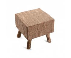 Versa 19500990 Taburete Madera Marrón 37 x 37 x 35 cm