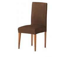 Martina Home Tunez - Funda para Silla, Tela, Funda silla respaldo, Marrón, 24 x 30 x 6 cm, 2 Unidades