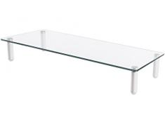 DIGITUS ASSMANN Electronic DA-90358 32 Independiente Transparente Soporte de Mesa para Pantalla Plana - Soporte para televisor (Independiente, 20 kg, 33 cm (13), 81,3 cm (32), Transparente)