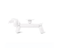 FatboyÂ® Can-Dog Blanco | Candelabro DiseÃ±o Moderno | Candelabro de Aluminio | Candelabro 1 Vela para Navidad | 28,5 x 11 x 8 cm
