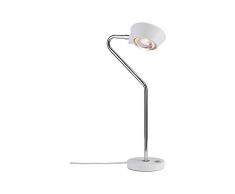 Paulmann 70920 Ramos - Lámpara de pie LED Lámpara de pie (1 x 7,5/1 x 3,5 W, intensidad regulable, 2700 K), color blanco mate, plástico metal, Weiß Matt,chrom 4.5W 230V