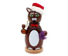 Dekohelden24 Figura decorativa de gato de madera, 13 cm aprox.
