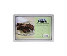 PME OBL07111 - Molde rectangular para tartas (17,8 x 27,9 x 2,5 cm, aluminio)