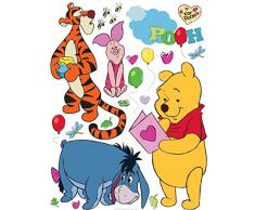 AG Diseño DKS 1087 Disney Winnie The Pooh, Pegatinas de Pared, 30 x 30 cm â 1 Notebook, Papel, Colorful, 30 x 30 cm