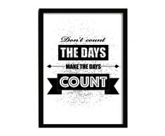 SuperStudio LO+DEMODA Cuadro con Marco, diseño Days, 24 x 33 cm, 1.5x24x33 cm