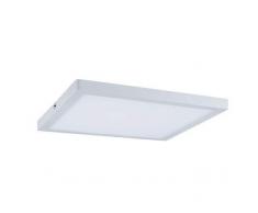 Paulmann Atria iluminación de techo Blanco LED 20 W - Lámpara (Blanco, Plaza, Cepillado, De plástico, Mate, IP20)
