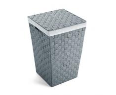 Versa 194853 Cesto ropa Gris Claro 33.00x33.00x52.00 cm