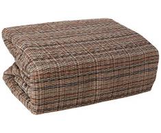 Funda Elástica para Sofá Chaise Longue, modelo MEJICO, Brazo Izquierdo, color MARRÓN, Tamaño desde 240 a 280 cm