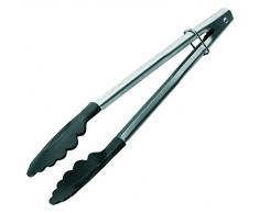 Ibili Pinza Inoxidable/plástico Negro/Plata, Acero Inoxidable y plástico, Plateado/Negro, 24 cm