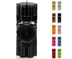 Candellana Hecho a Mano Dynamite Vela de Regalo - Divertida - Vela Decorativa - Decoración del Hogar - Regalos para Amigos - Mecha de Algodón - Tiempo de Quemado 35h - Vela Black Metallic