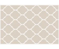 VINILIKO, Alfombra de vinilo, Quatrefoil, Sepia, 66x100 cm