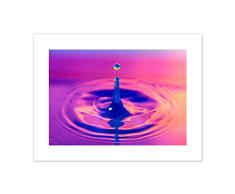 Lienzo decorativo para pared, diseño de gotas de agua, color marrón