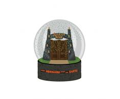 Bola de Nieve Jurassic Park Puertas de Entrada - Bolsa de Cristal 6,5cm con luz led - DecoraciÃ³n Jurassic Park - Licencia Oficial