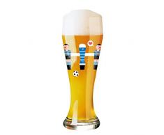 Ritzenhoff Weizen Copa de Cerveza, Cristal, Azul/Rojo, 8.5 cm