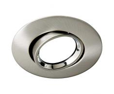 Wonderlamp Foco Empotrable, Plata, 10 cm