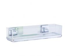 Wenko 22685100Â mÃ¡xima de Estante Quadro con Vacuum LocÂ -Â , Acero Inoxidable, Plata/Transparente, 38.5Â x 8.5Â x 14.5Â cm